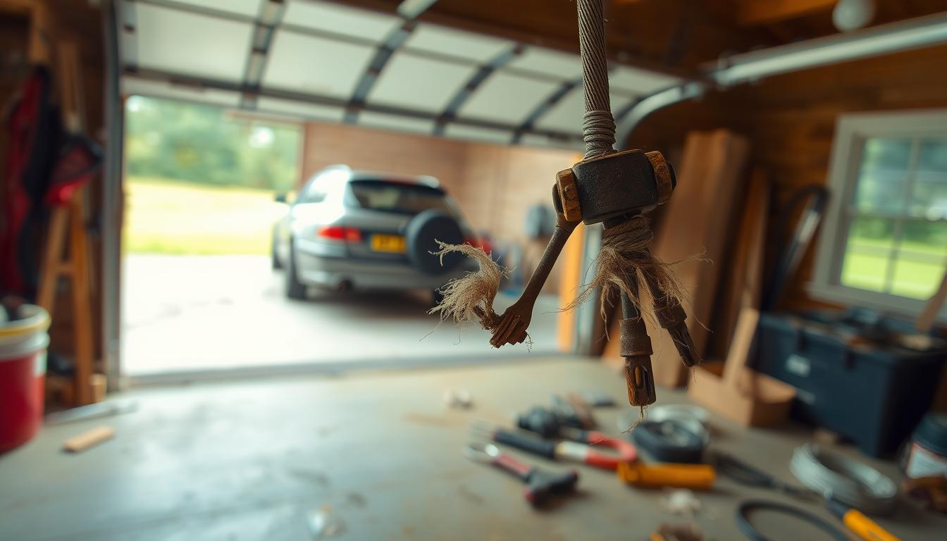 Garage door cable replacement