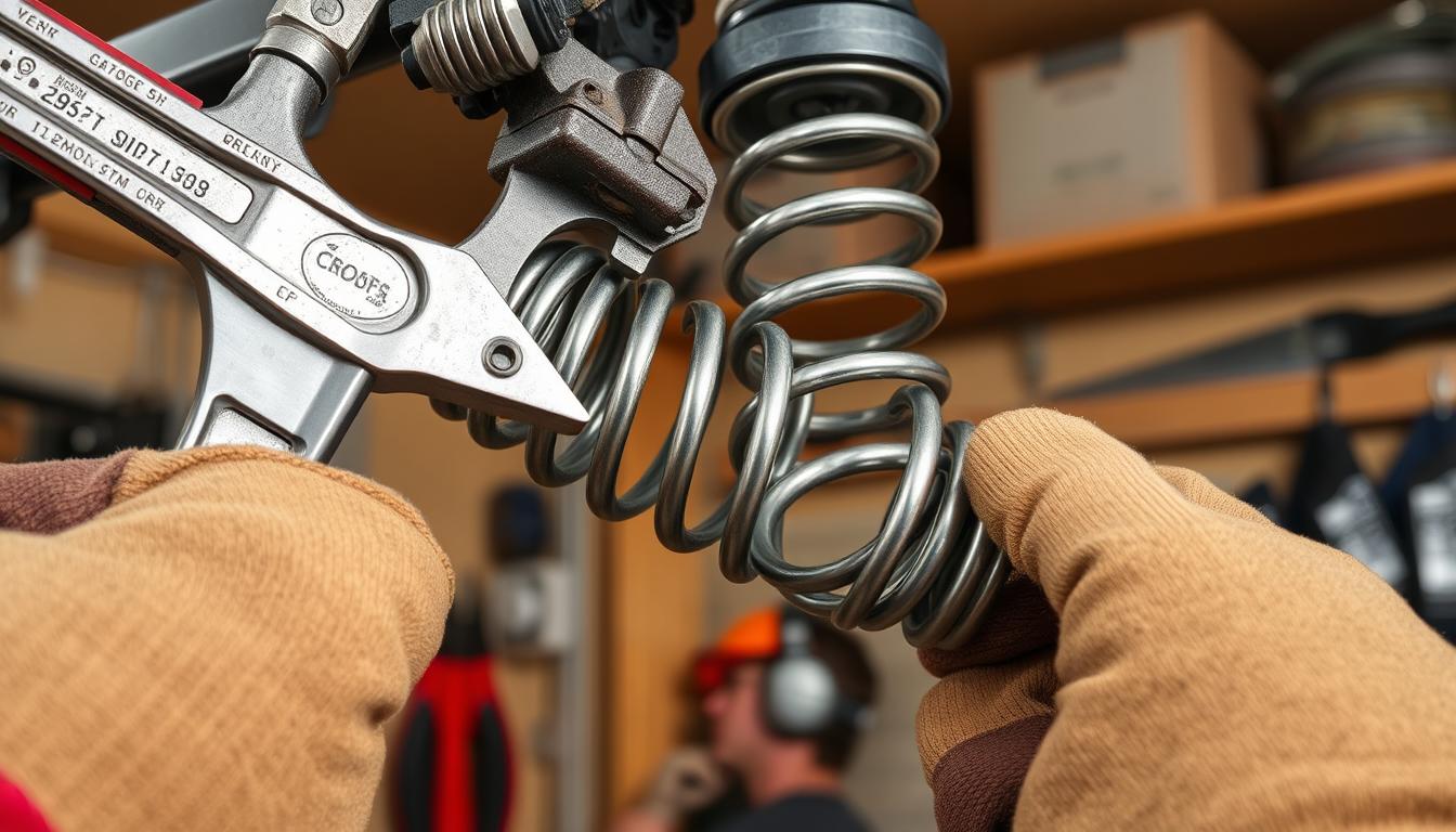 Garage door torsion spring replacement